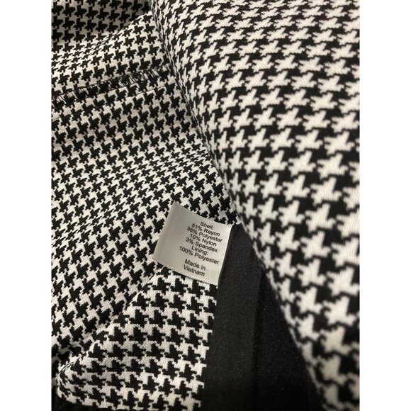Lane Bryant Houndstooth 2pc Suit Set Blazer & Pant Set NWT Size 22 Black White - Picture 12 of 16